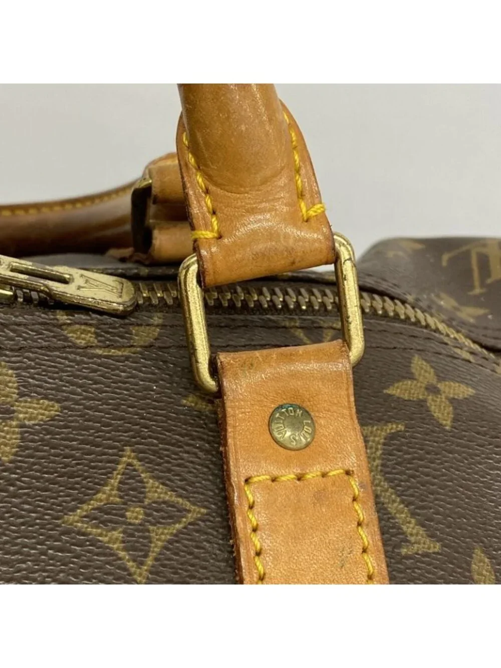 Louis Vuitton Boston Bag Monogram Keepall 55 Brown - Picture 10 of 10